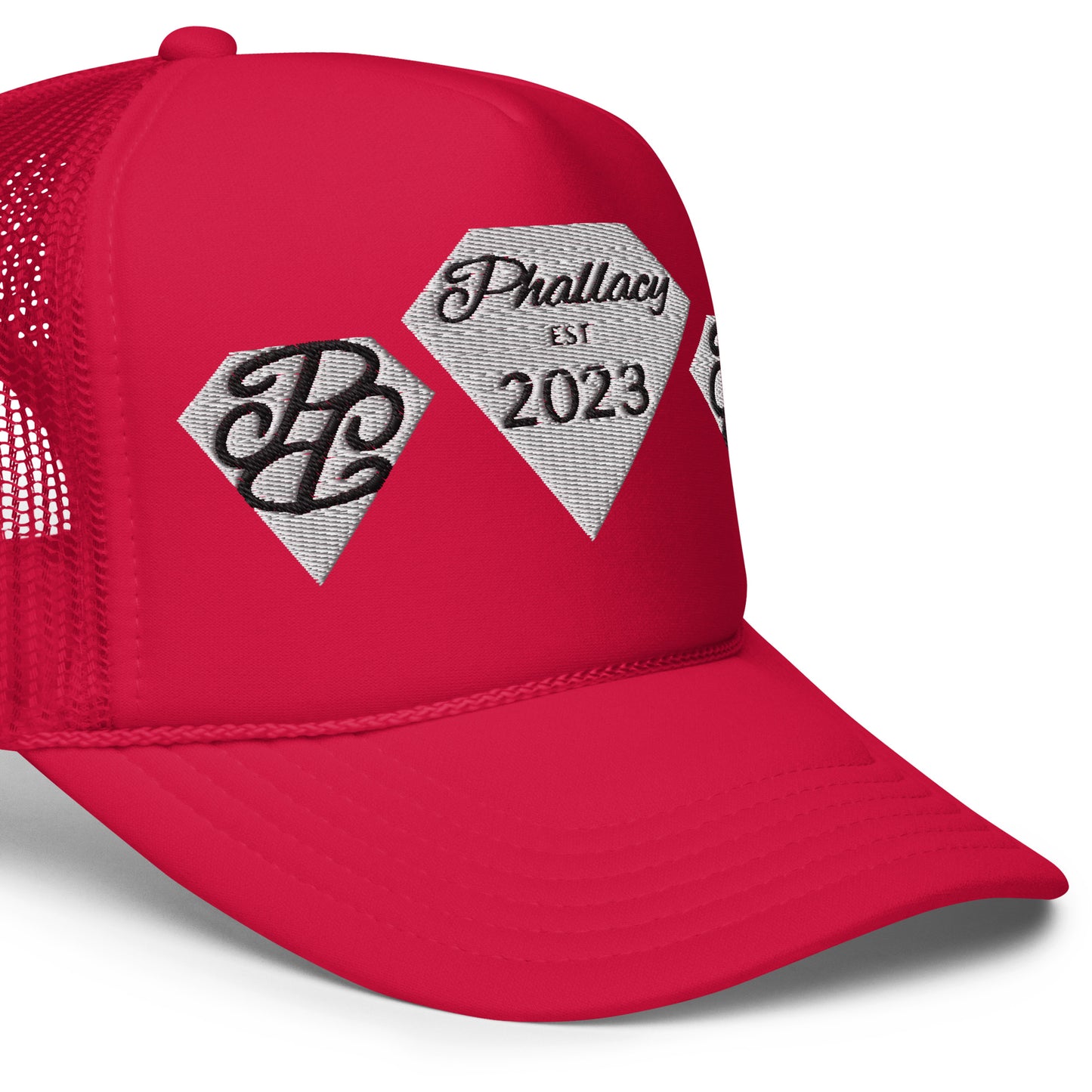 Phallacy Diamond Foam Trucker Hat (Embroidery)