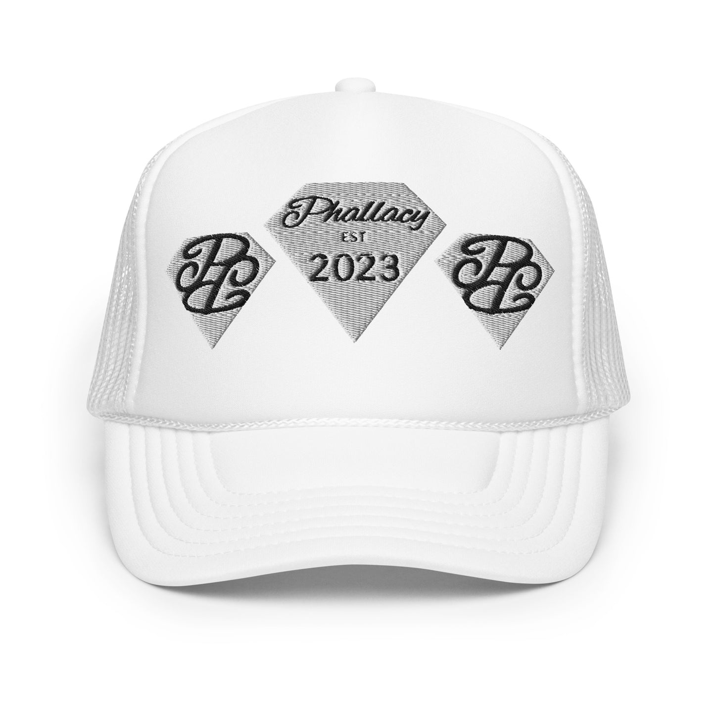 Phallacy Diamond Foam Trucker Hat (Embroidery)