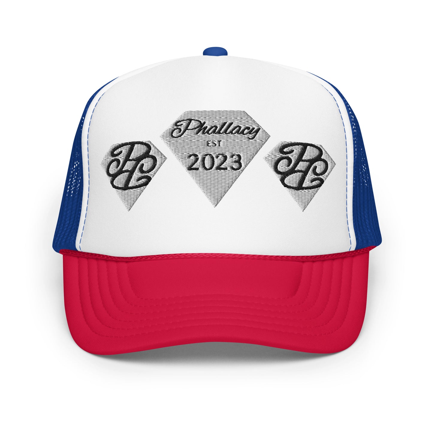 Phallacy Diamond Foam Trucker Hat (Embroidery)