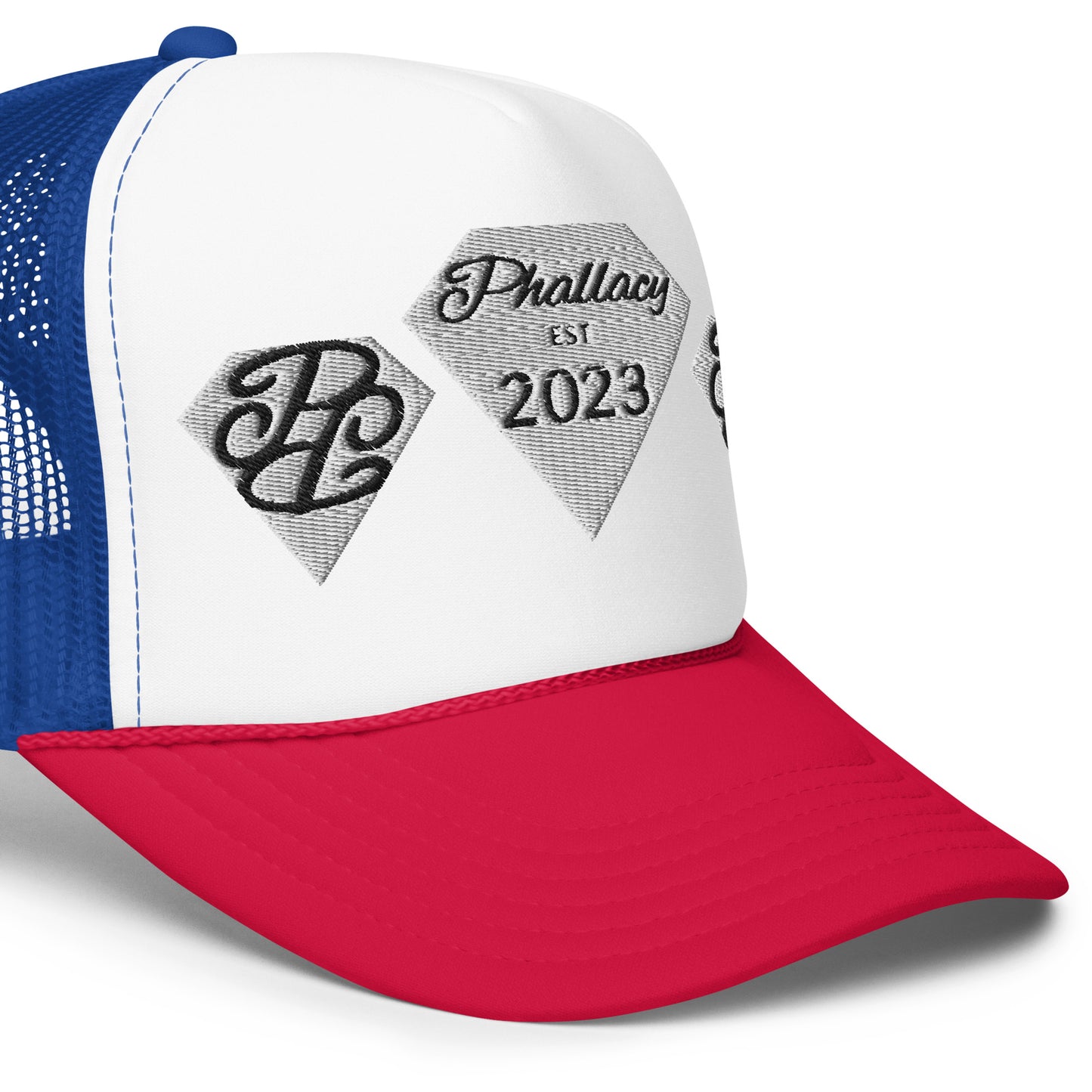 Phallacy Diamond Foam Trucker Hat (Embroidery)