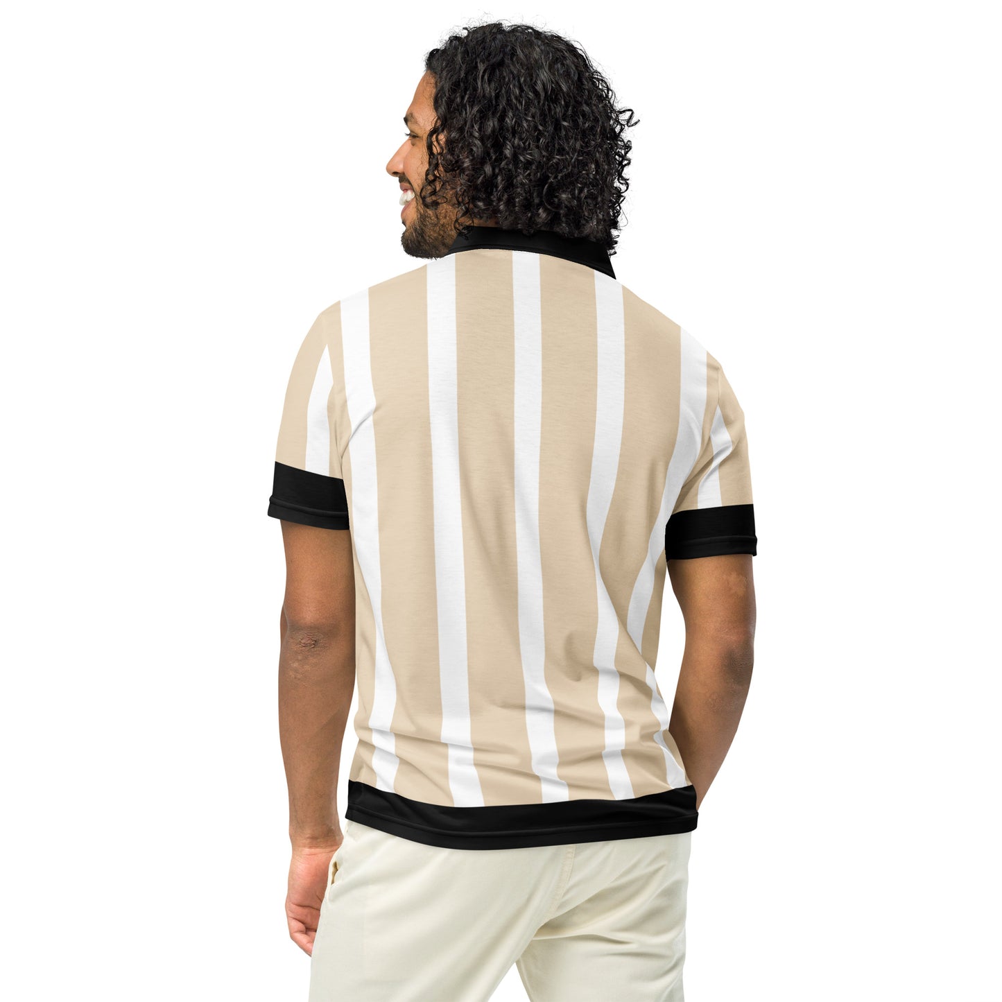 Phallacy Striped Designer Men’s Slim Fit Polo
