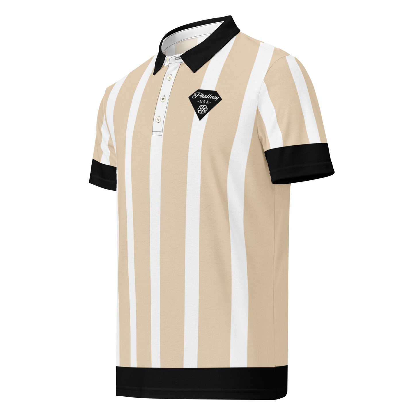 Phallacy Striped Designer Men’s Slim Fit Polo