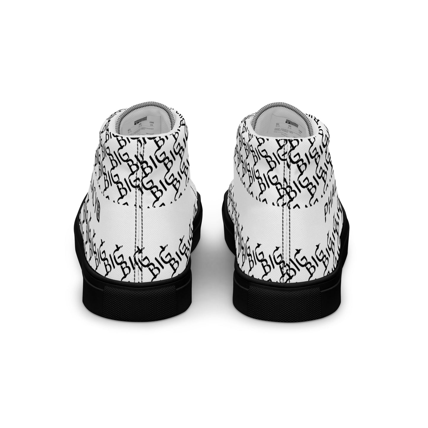 Phallacy BIG Designer Men's High Top Canvas Shoes
