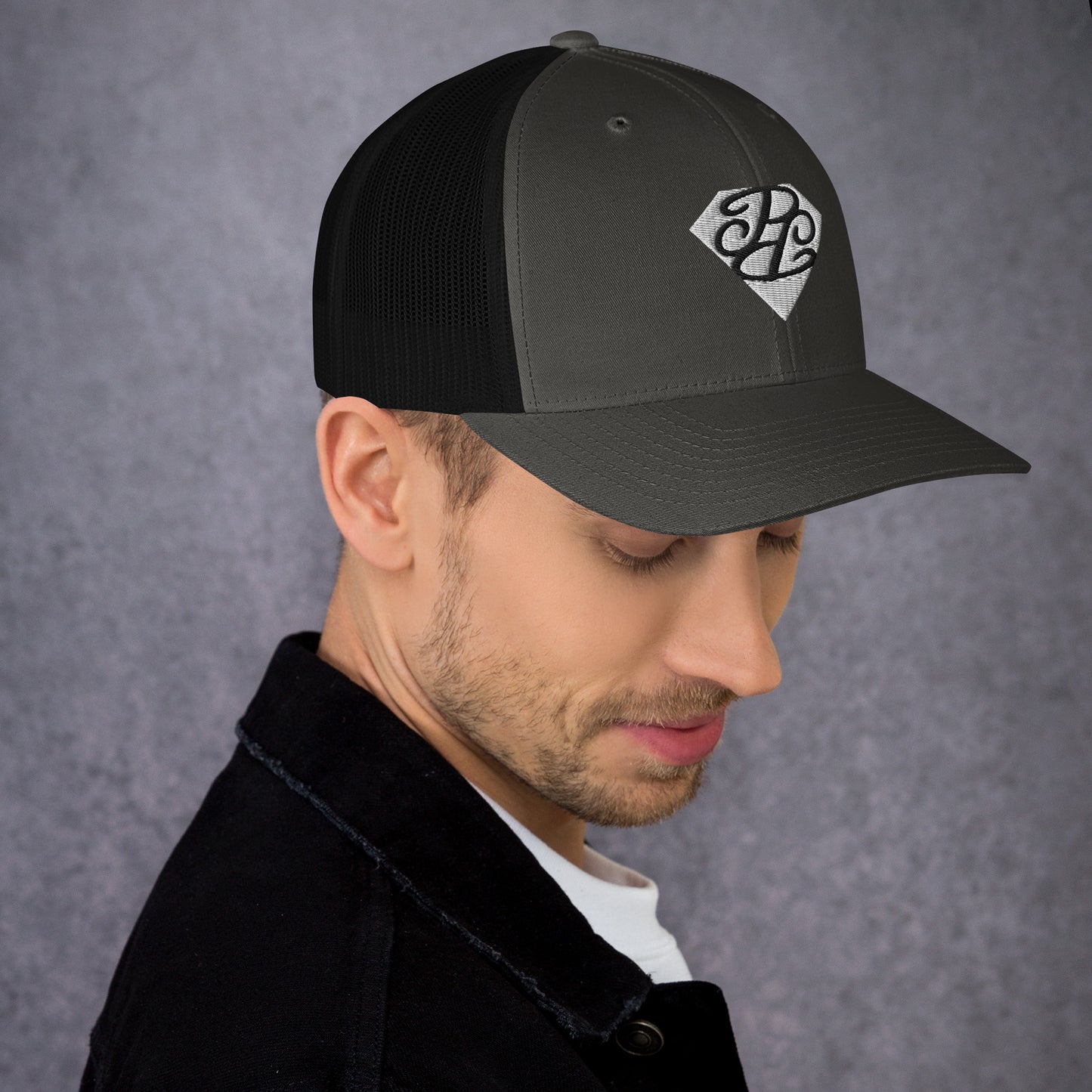 Phallacy Diamond Trucker Cap (Embroidery)