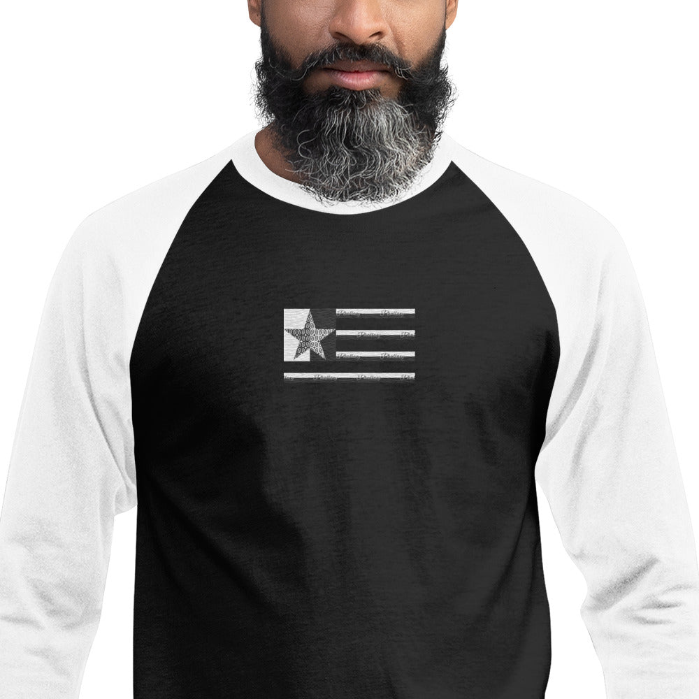 Phallacy Flag Unisex 3/4 sleeve Raglan Tee