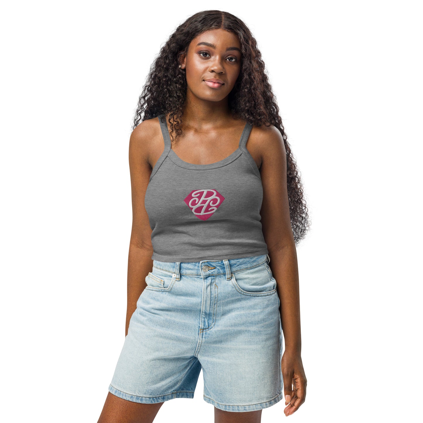 Phallacy Diamond Women’s Micro-Rib Tank Top (Embroidery)