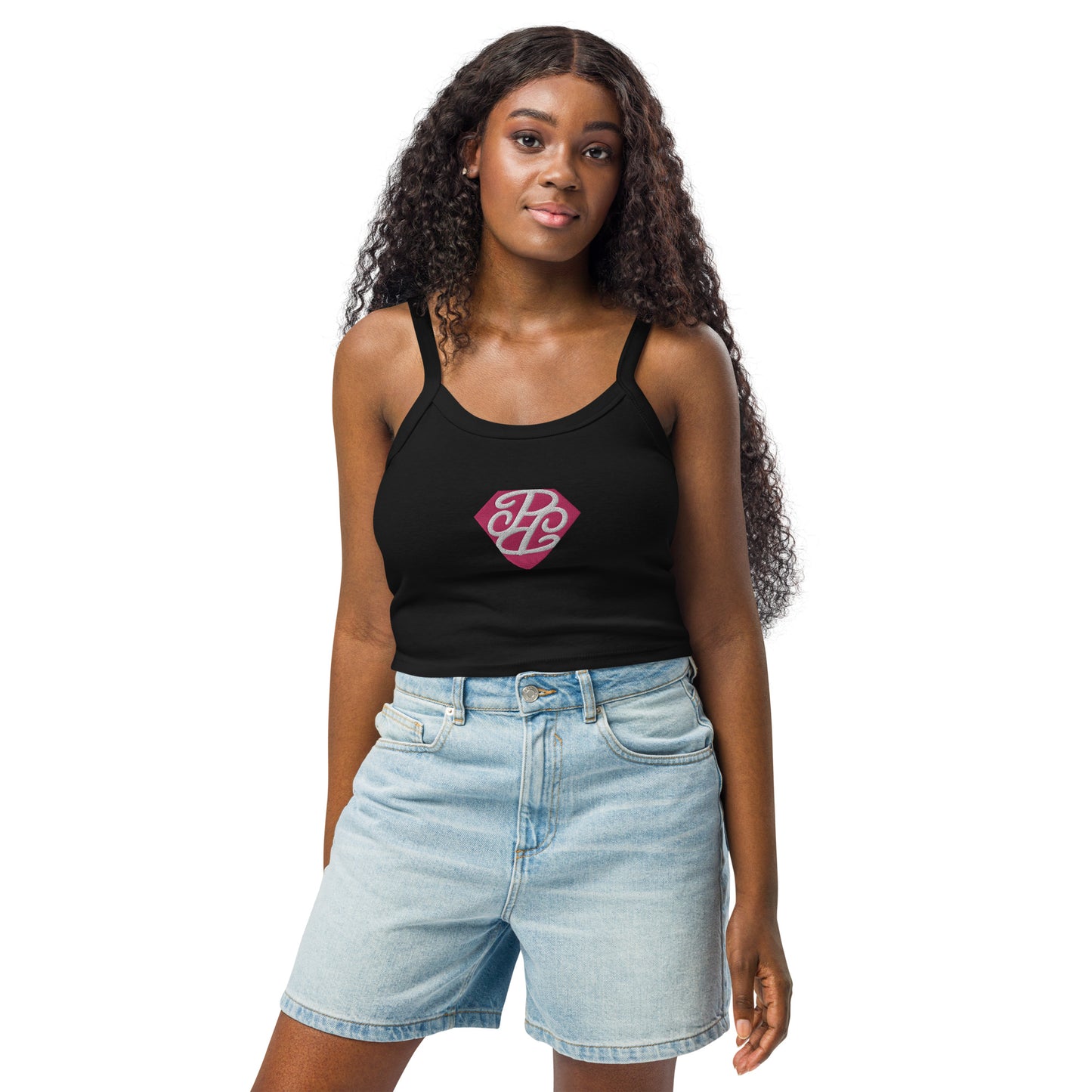Phallacy Diamond Women’s Micro-Rib Tank Top (Embroidery)