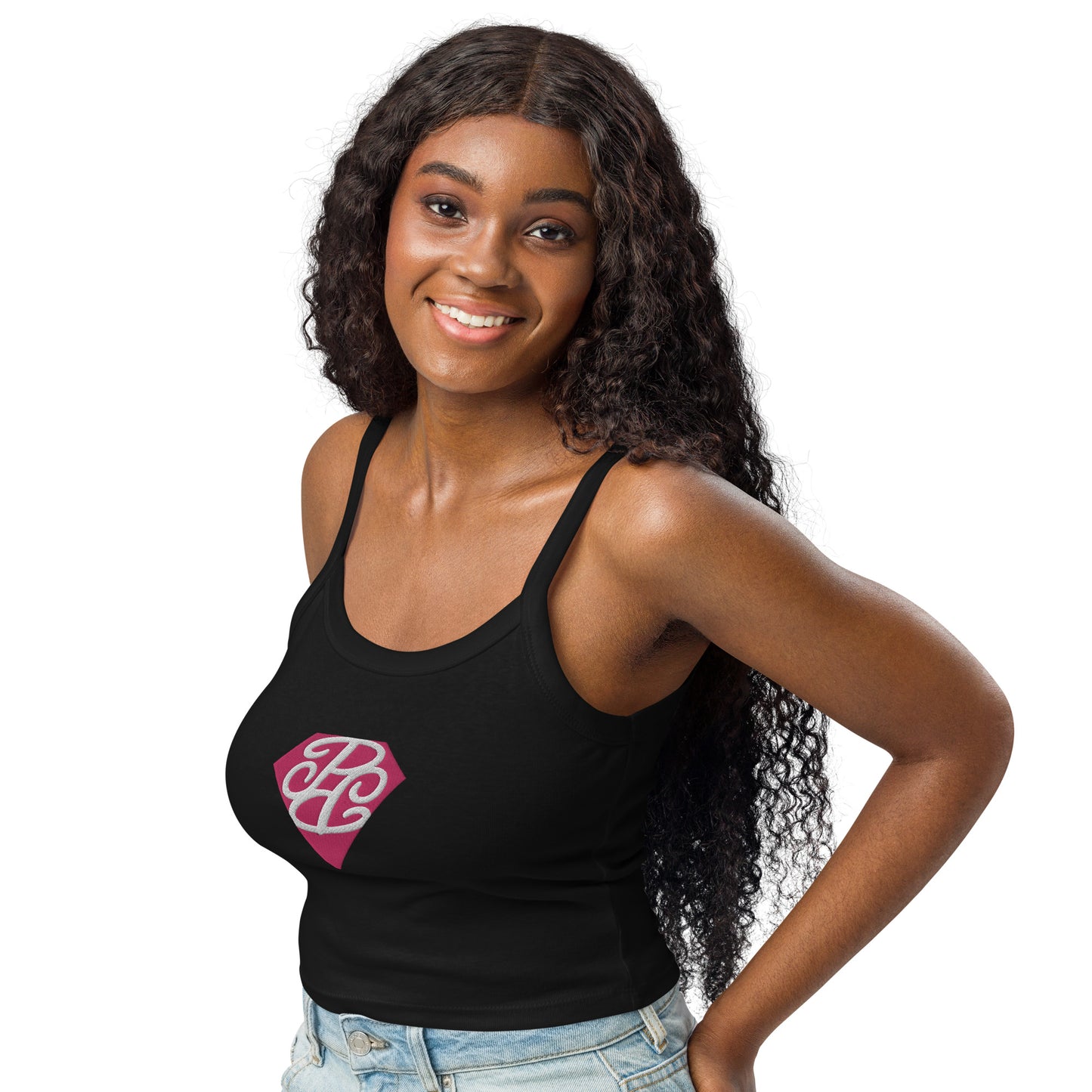 Phallacy Diamond Women’s Micro-Rib Tank Top (Embroidery)
