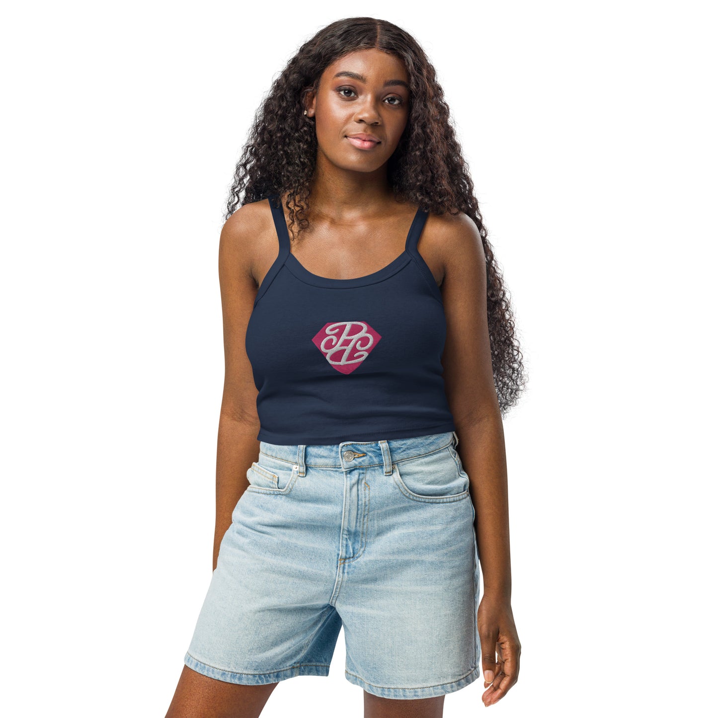 Phallacy Diamond Women’s Micro-Rib Tank Top (Embroidery)