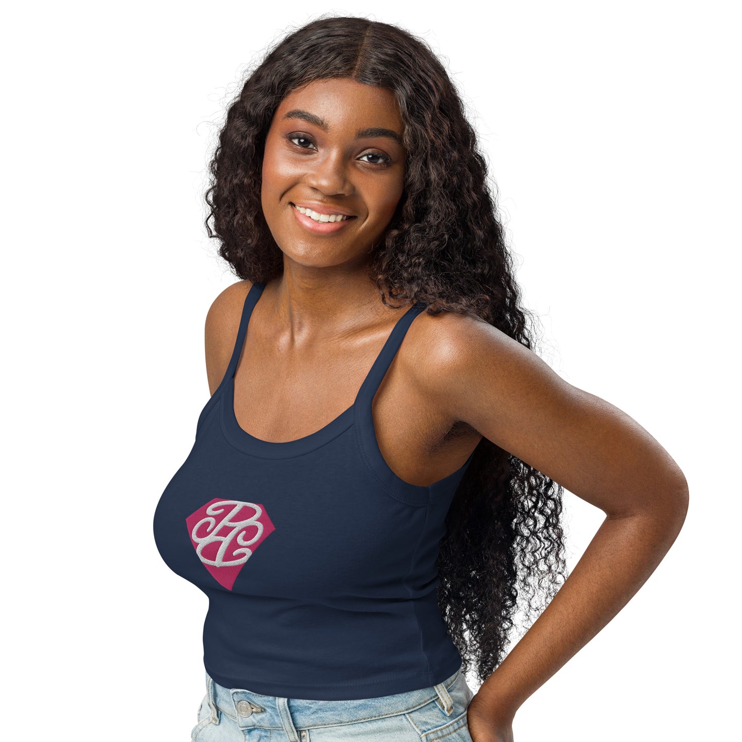 Phallacy Diamond Women’s Micro-Rib Tank Top (Embroidery)