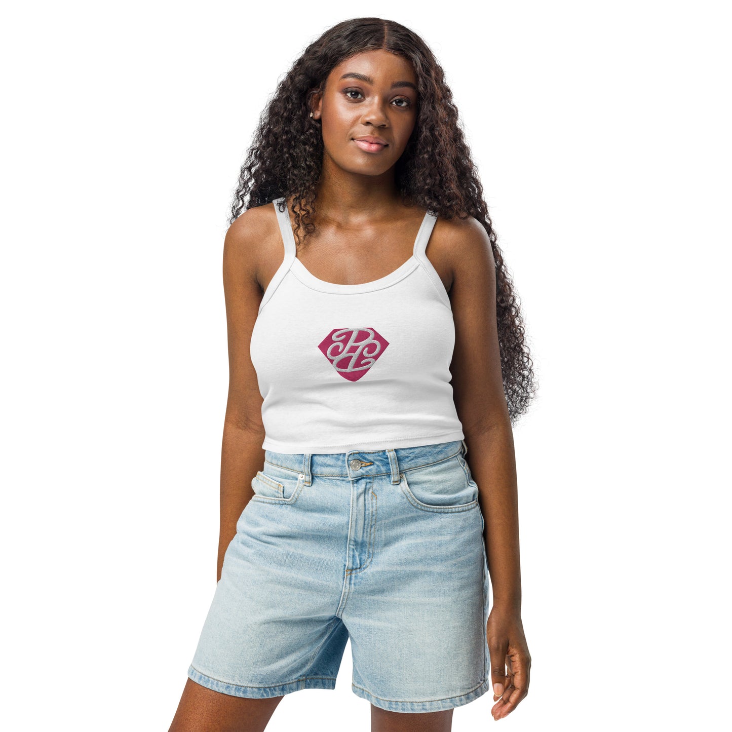 Phallacy Diamond Women’s Micro-Rib Tank Top (Embroidery)