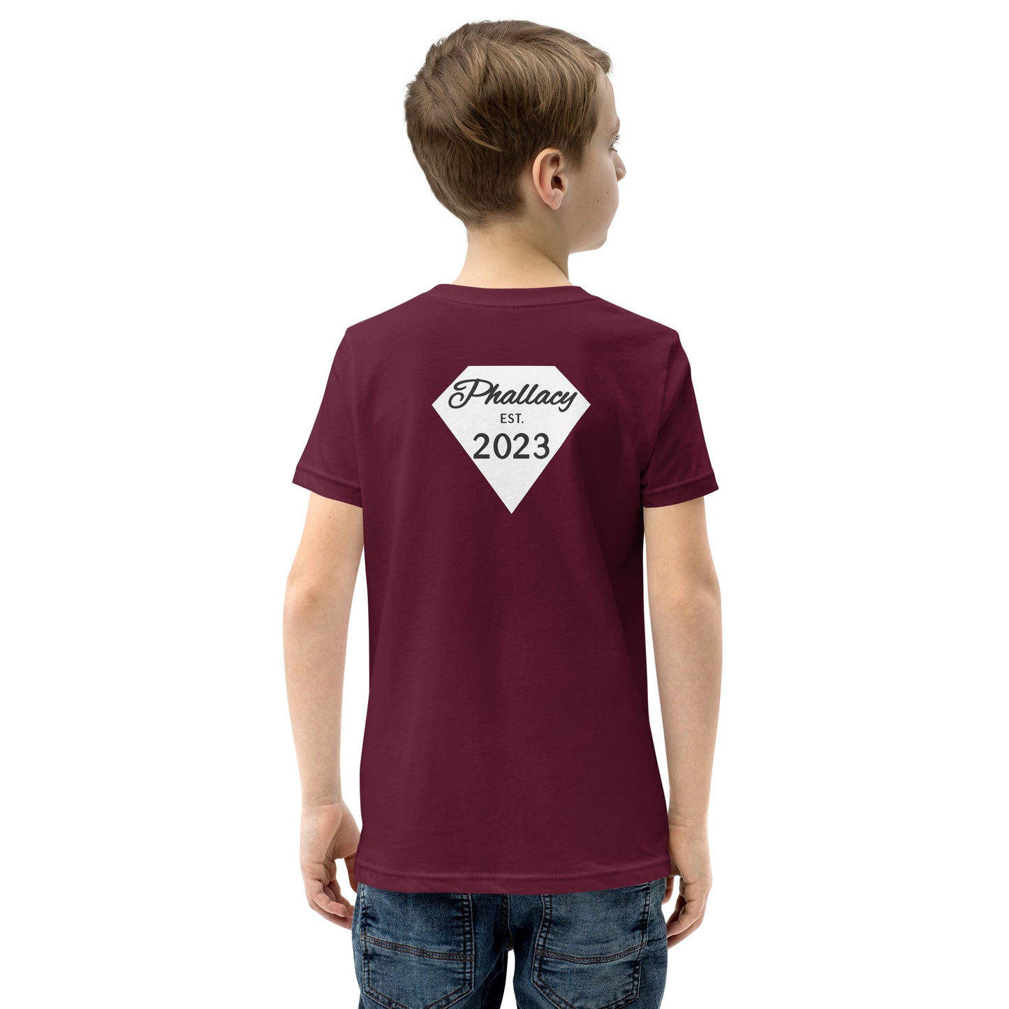 Phallacy Diamond Youth Short Sleeve T-Shirt (Embroidery)