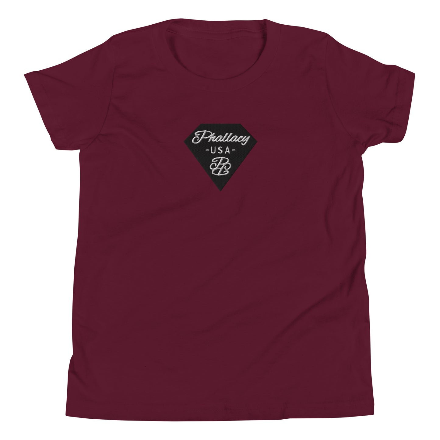 Phallacy Diamond Youth Short Sleeve T-Shirt (Embroidery)
