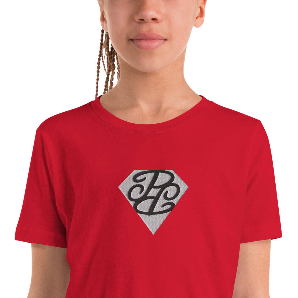 Phallacy Diamond Youth Short Sleeve T-Shirt (Embroidery)