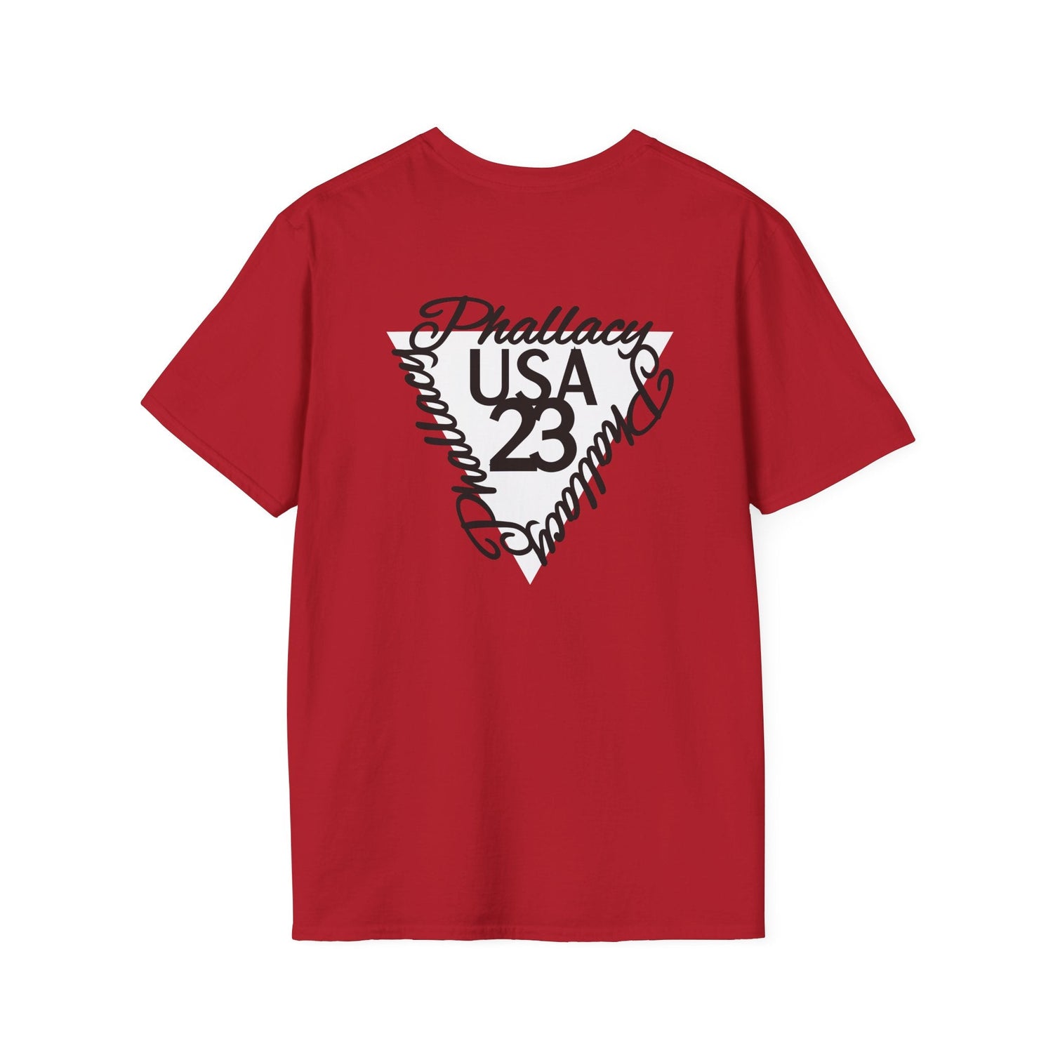 Premium men's classic tees from Phallacy USA showcasing a stylish design with a 'KING SIZE' print on a white background