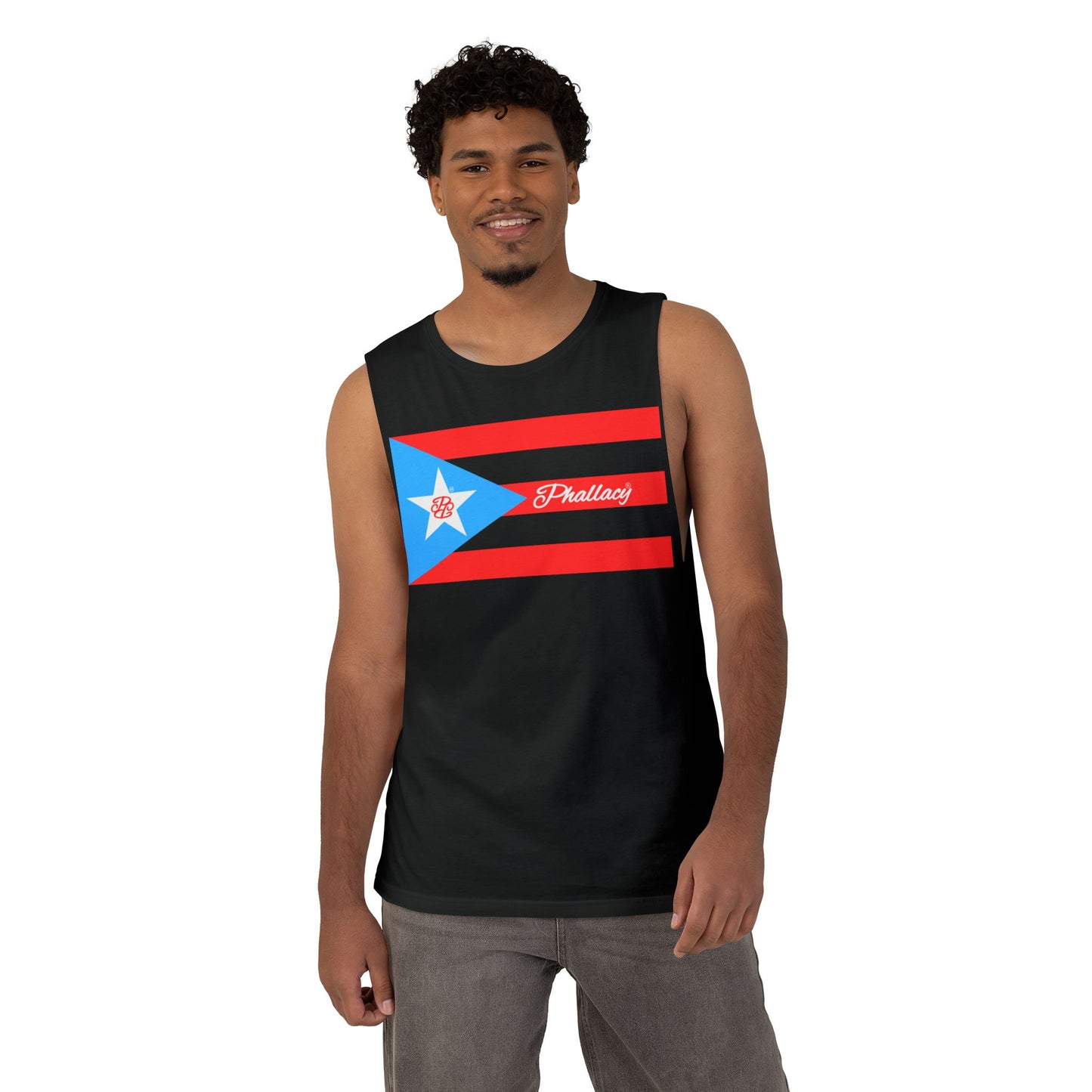 Phallacy Flag Unisex Designer Barnard Tank Top | Puerto Rico Flag, Boricua, Puerto Rico Fashion