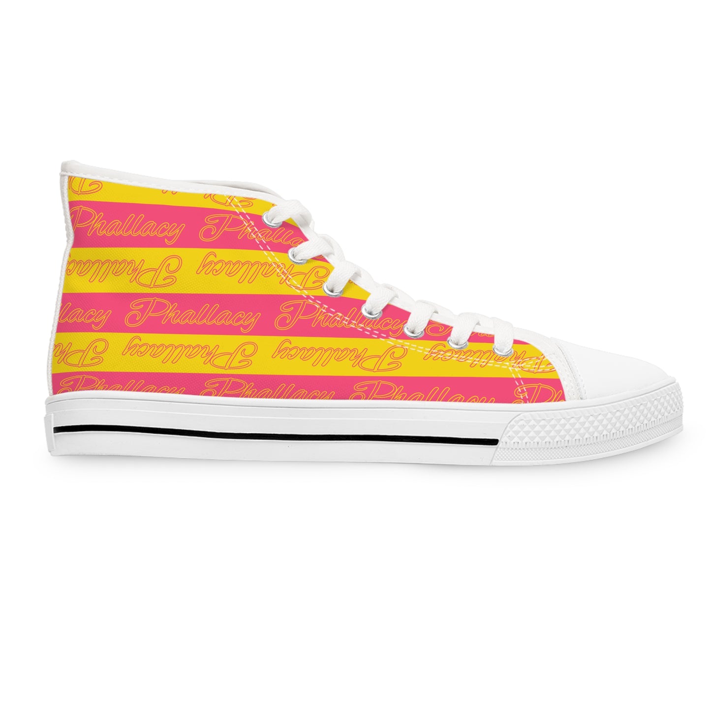 Phallacy Signature Designer Women's High Top Sneakers