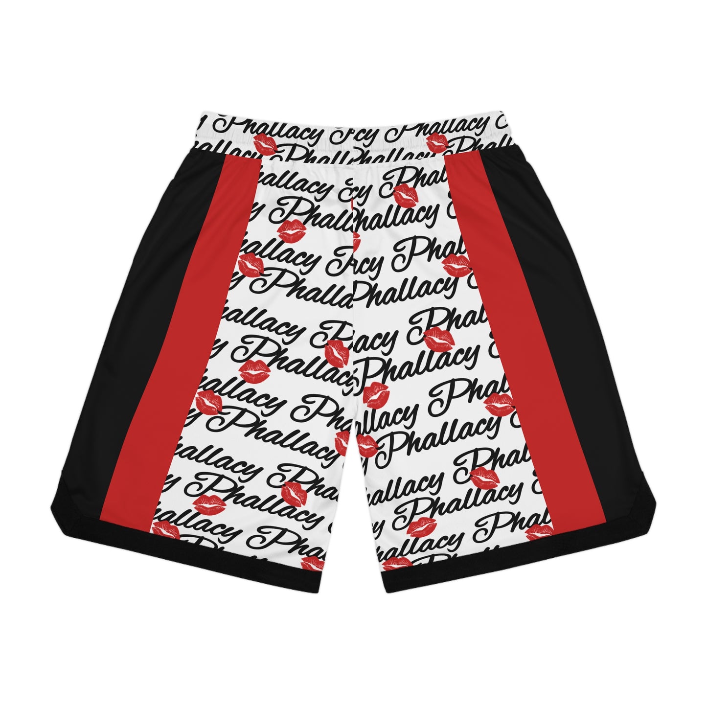 Phallacy Lips Men's Designer Performance Basketball Shorts