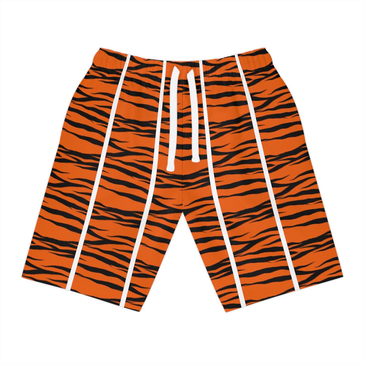 Phallacy Striped Designer Athletic Shorts