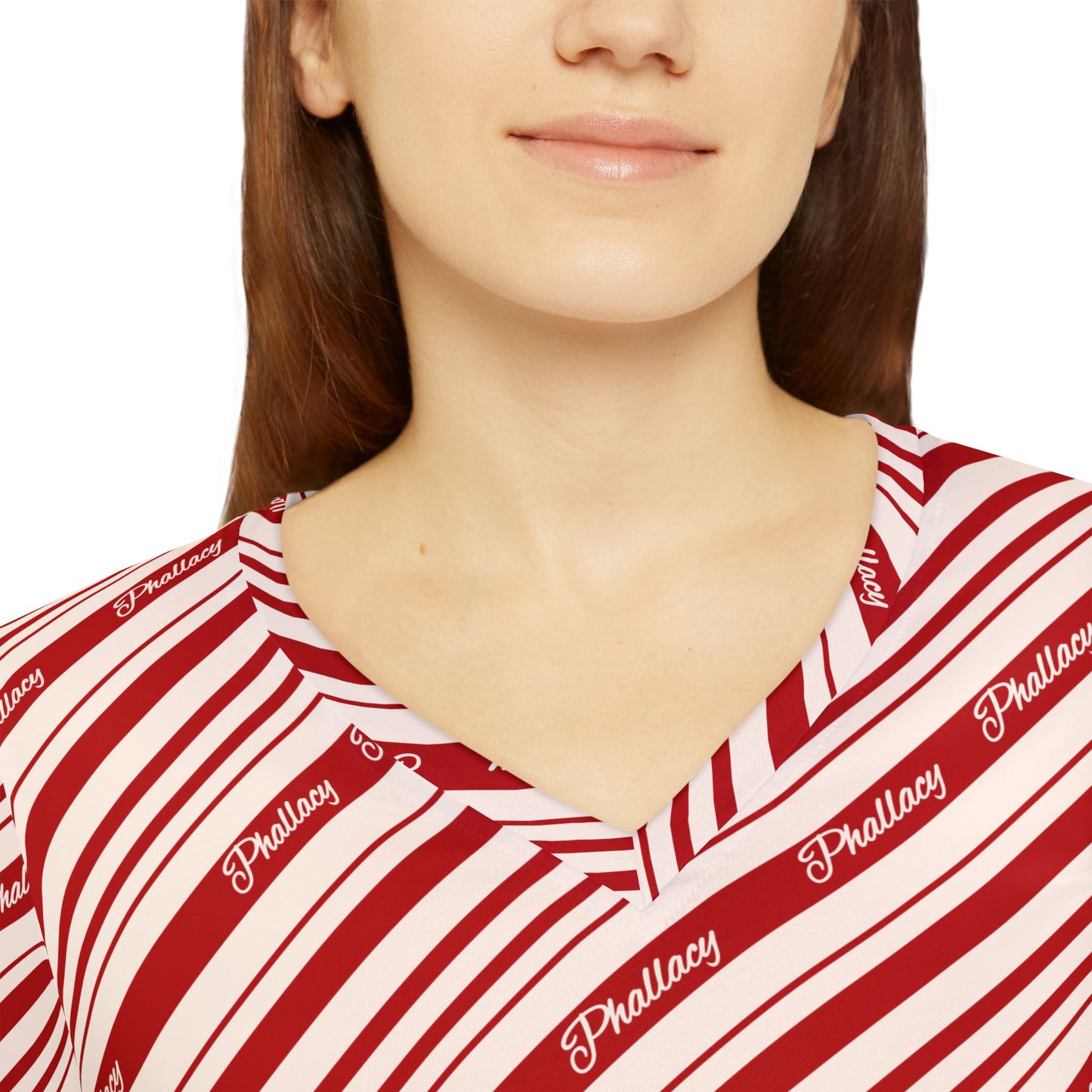 Phallacy Designer Women's Long Sleeve V-neck