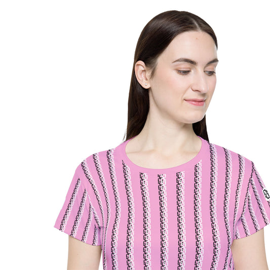Phallacy Striped Designer Women's Sports Jersey