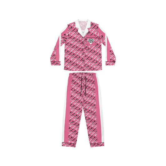 Phallacy Diamond Designer Women's Satin Pajama Set