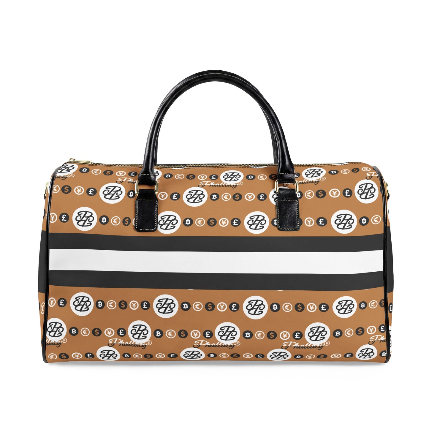 Phallacy Reserve Vegan Leather Travel Bag in Sovereign Monogram