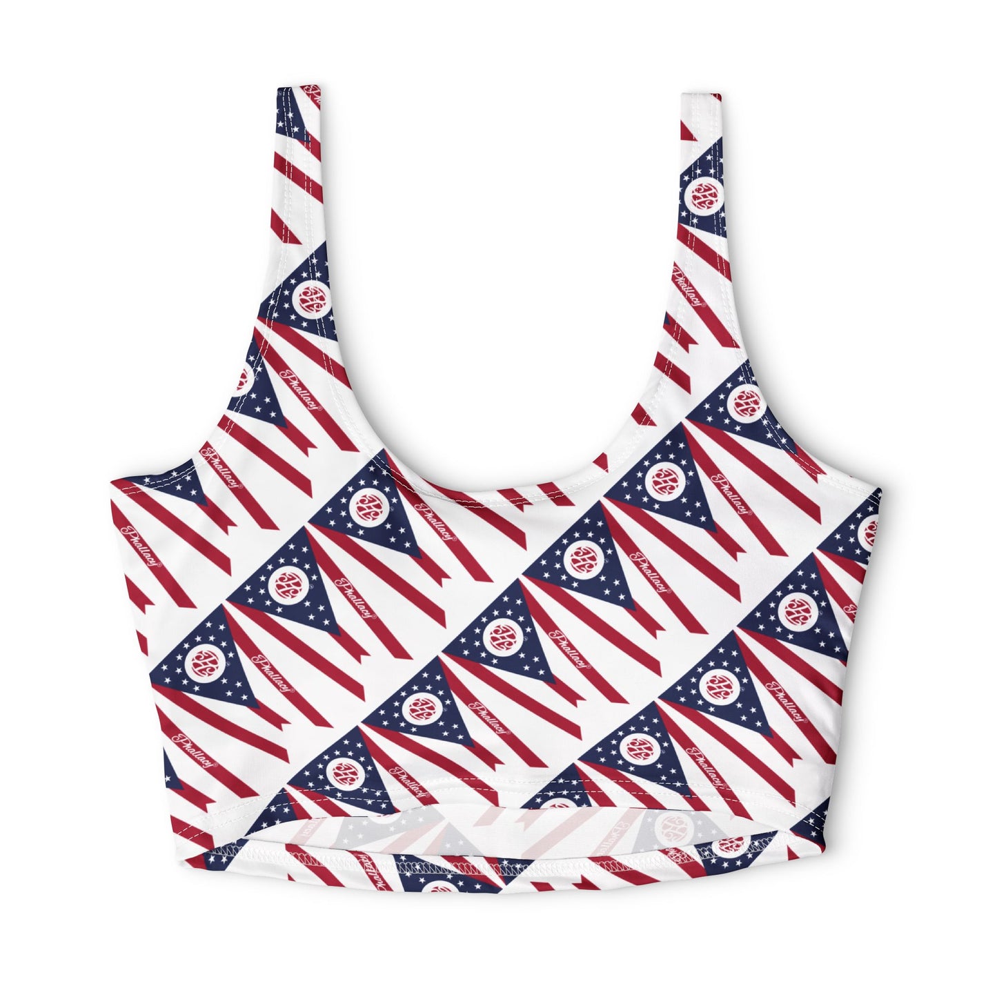 Phallacy Flag Designer Sports Bra