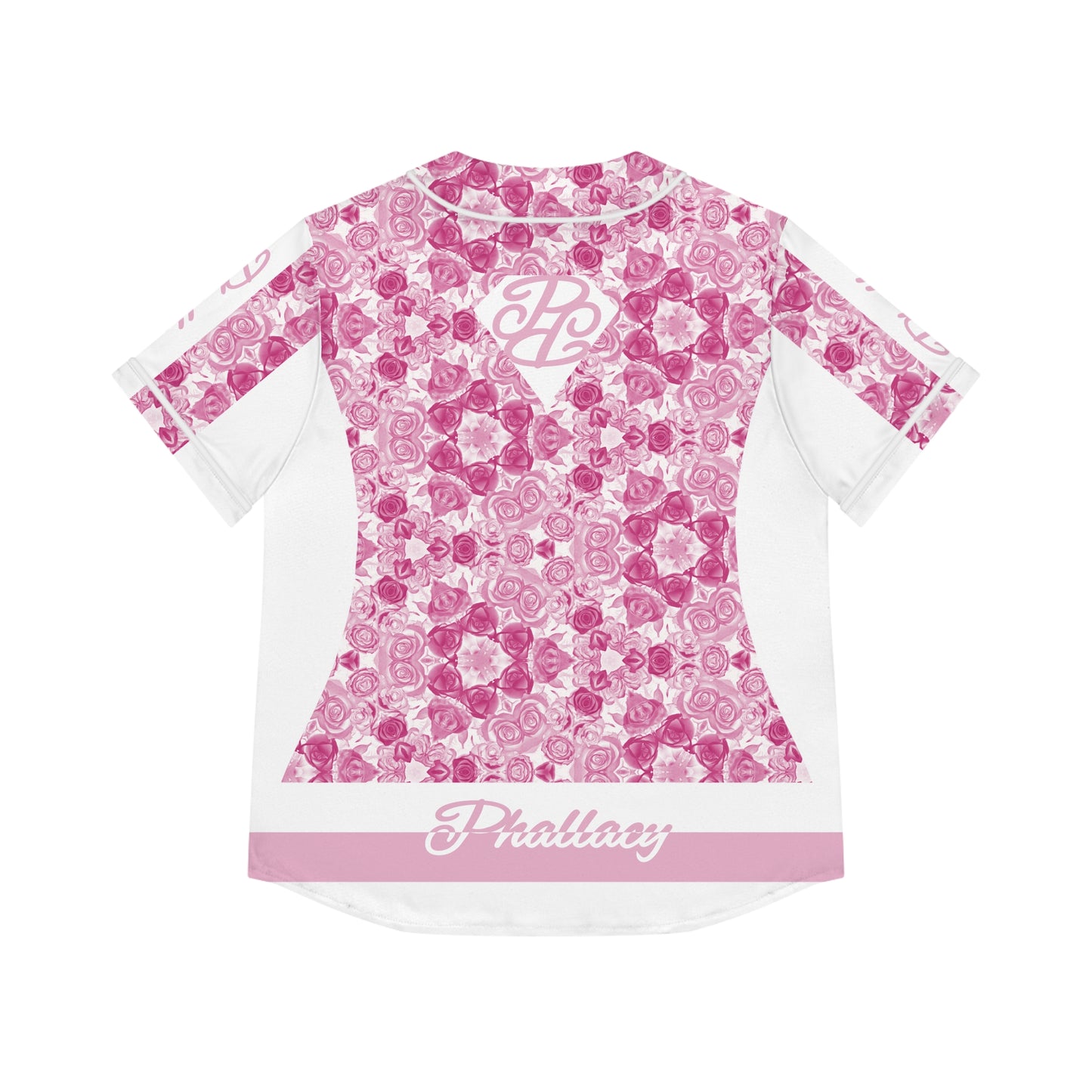 Phallacy XO Designer Women's Floral Baseball Jersey