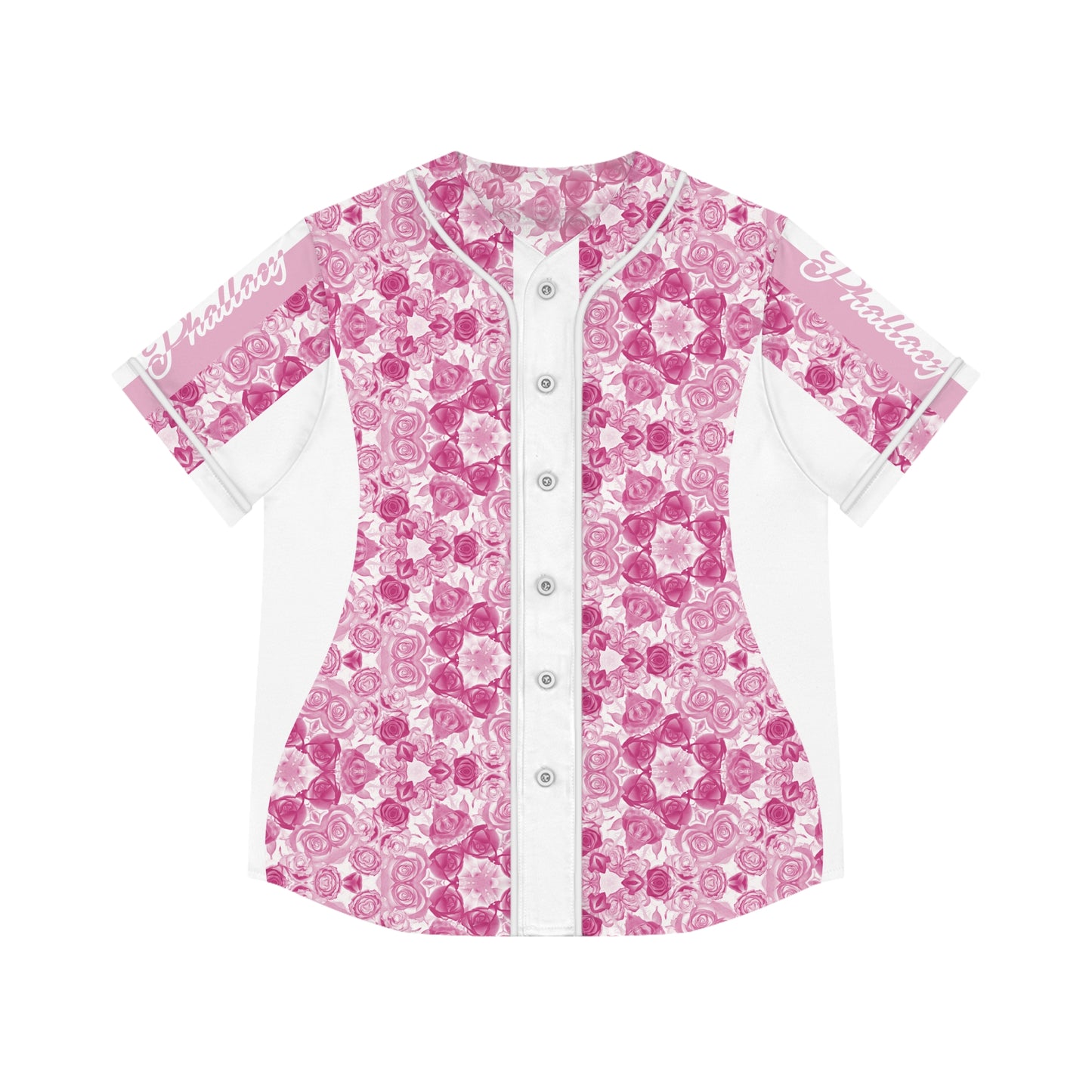 Phallacy XO Designer Women's Floral Baseball Jersey