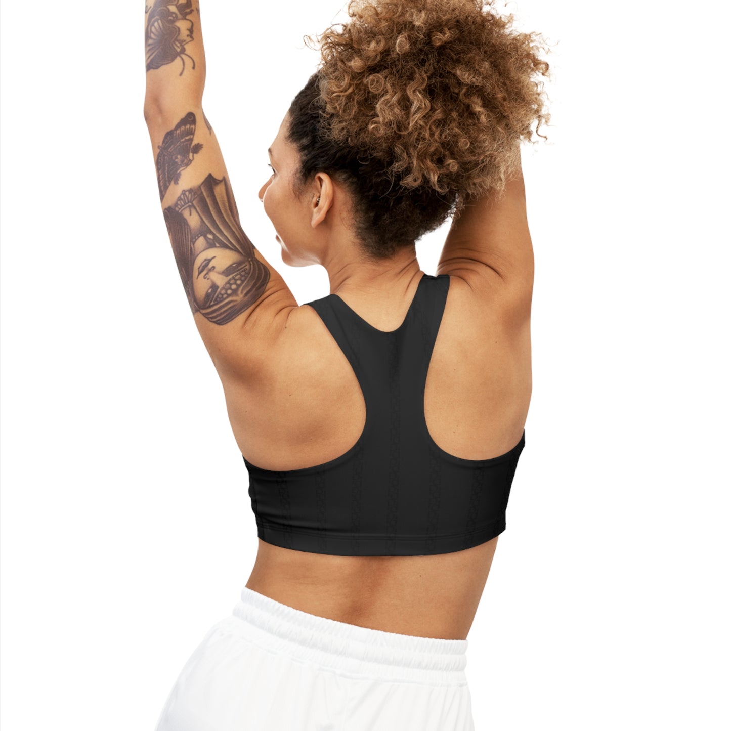 Phallacy Striped Seamless Sports Bra