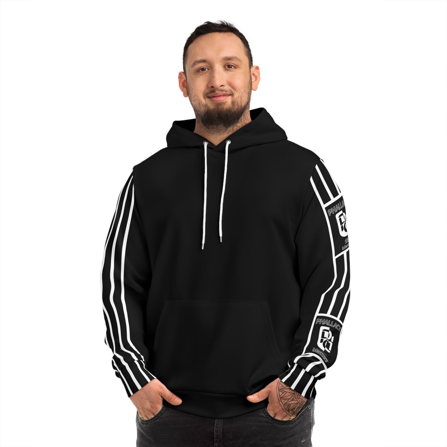 Phallacy Striped Designer Unisex Fashion Hoodie