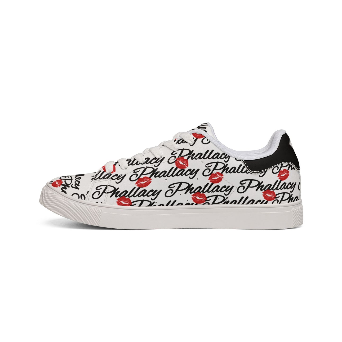 Phallacy Lips Women's Designer Low-Top Leather Sneakers