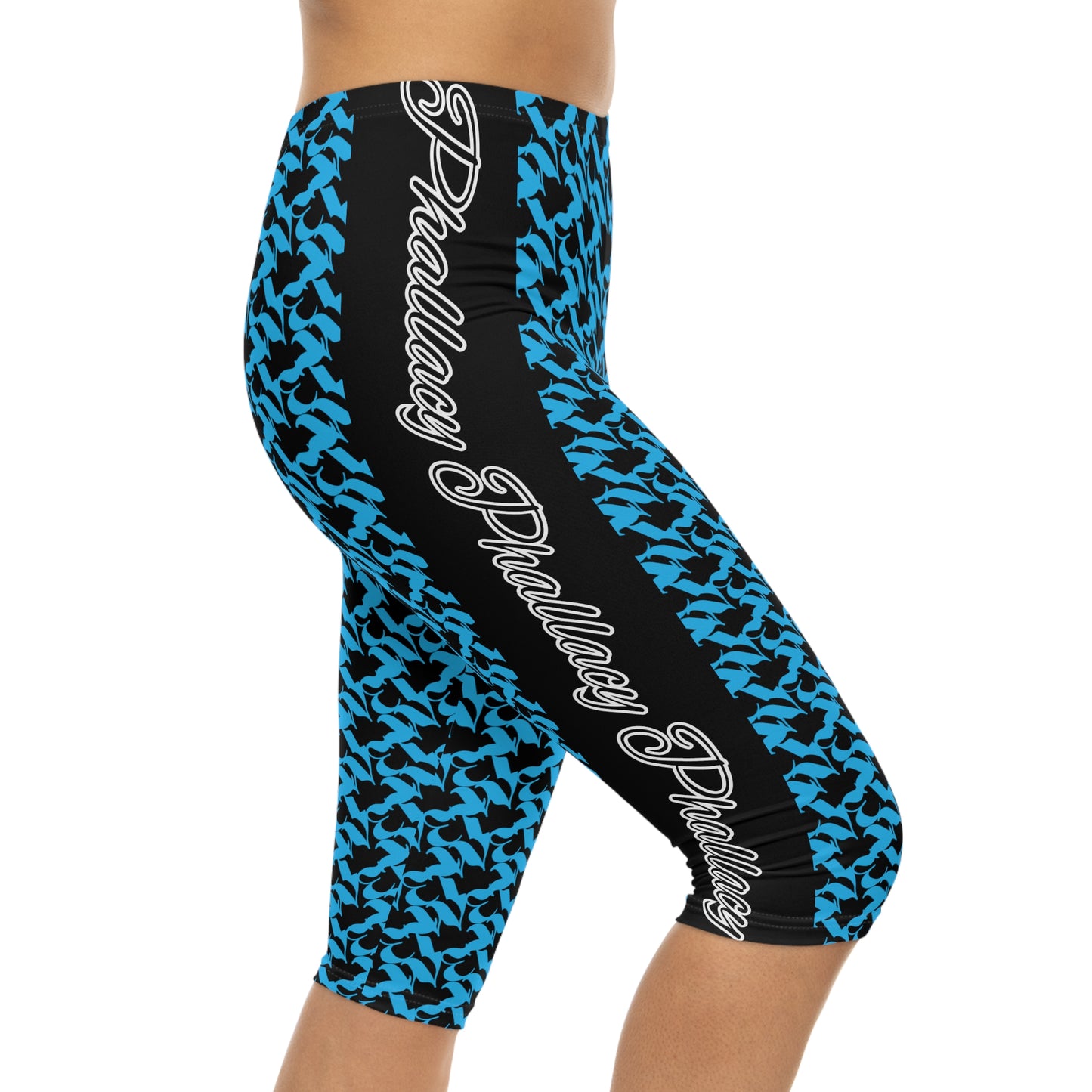 Phallacy WET Designer Capri Leggings (18+)