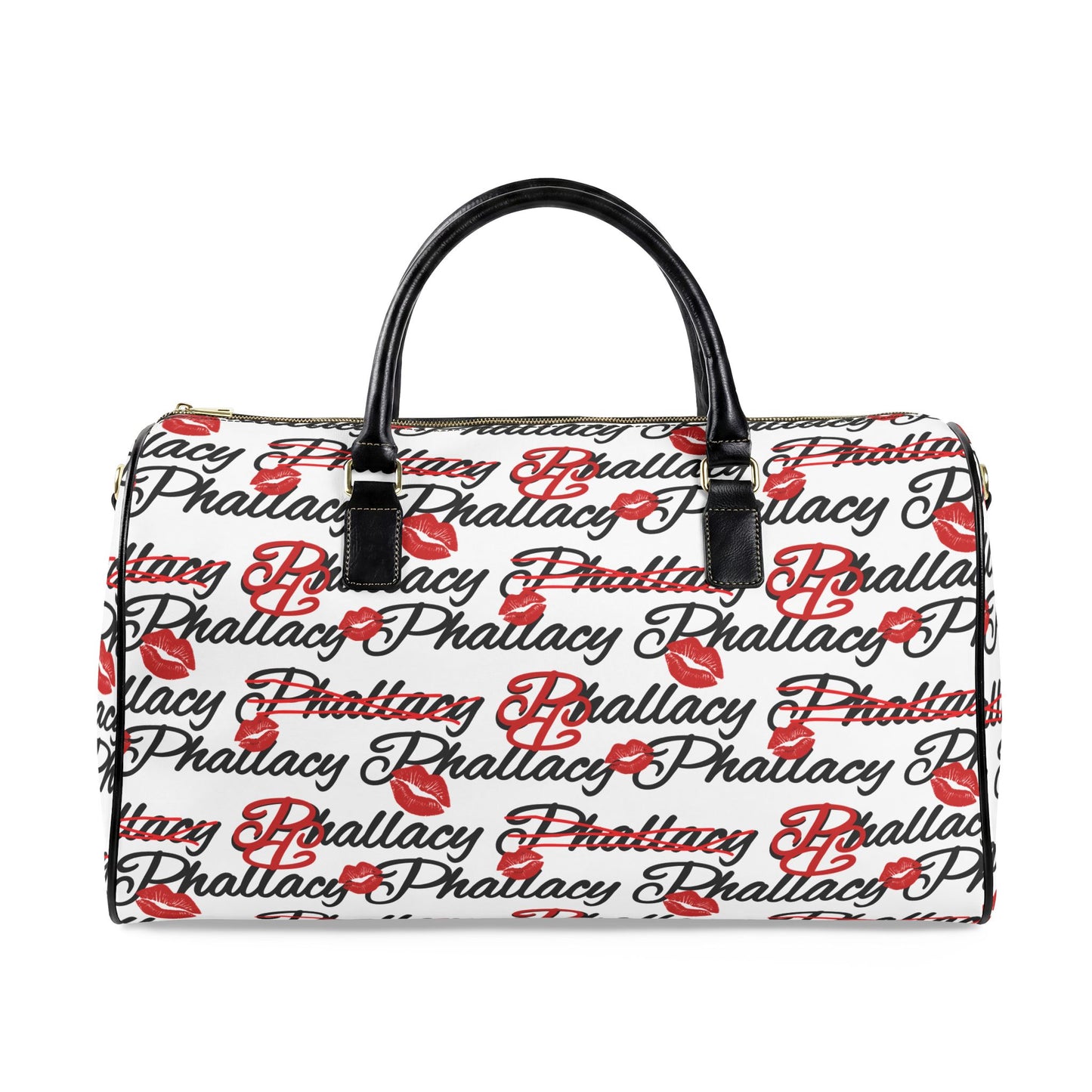 Phallacy Lips Designer Vegan Leather Travel Bag