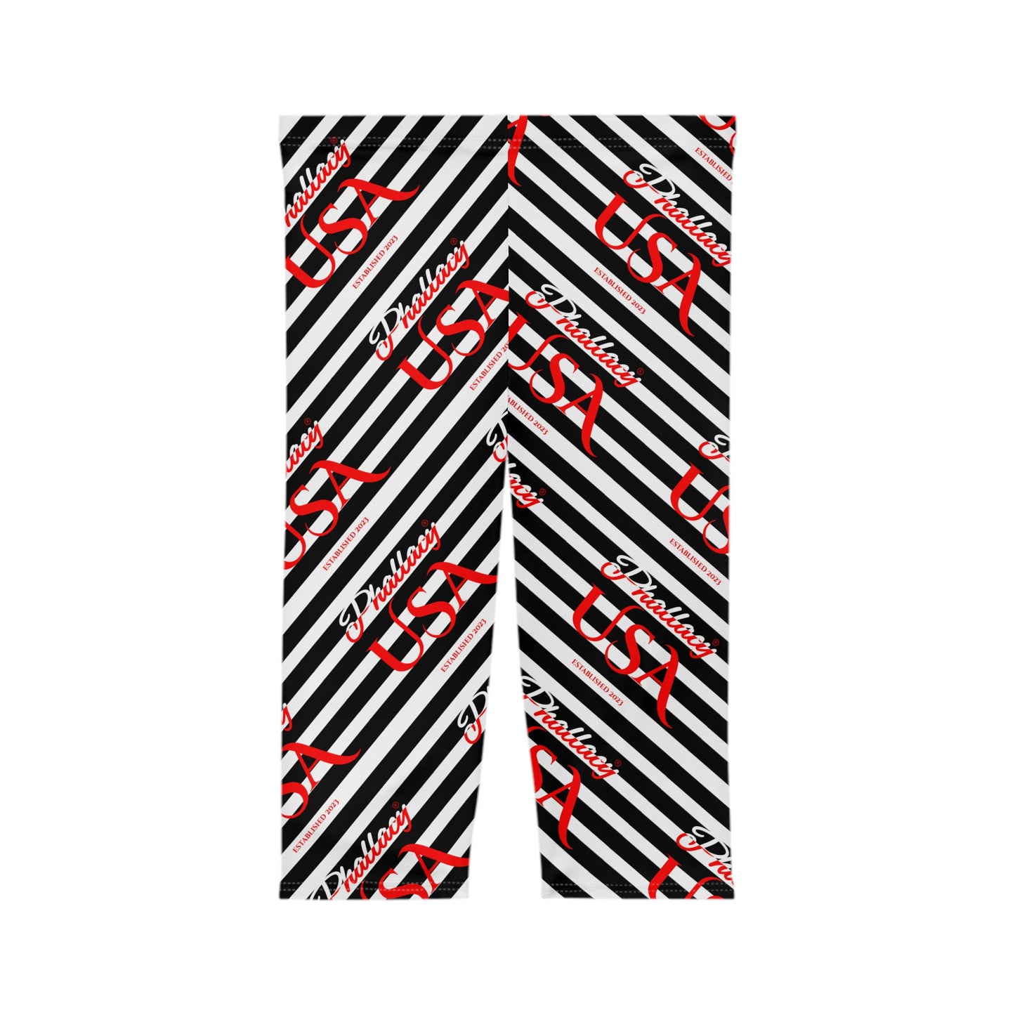 Phallacy Signature Designer Mid-Rise Capri Leggings