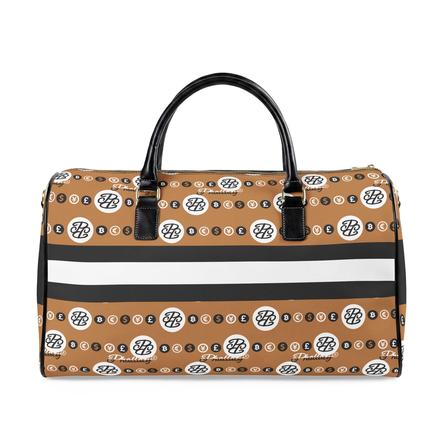 Phallacy Reserve Vegan Leather Travel Bag in Sovereign Monogram