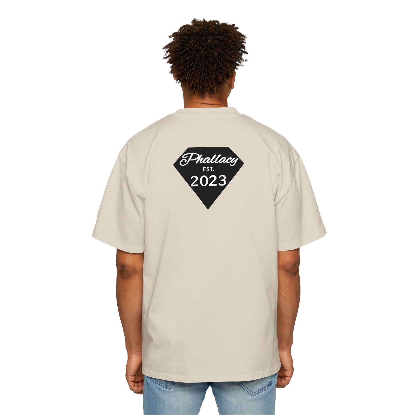 Phallacy Diamond Men's Heavy Oversized Tee