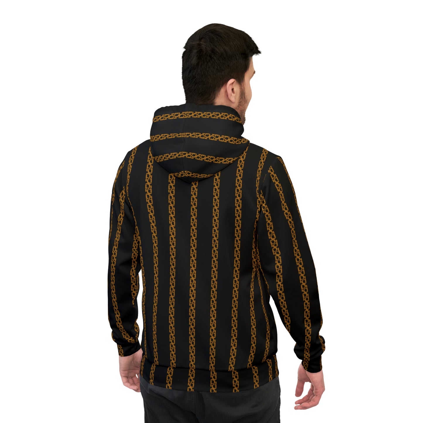 Phallacy Striped  Designer Unisex Athletic Hoodie