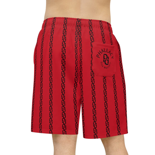 Phallacy Striped Designer Athletic Shorts