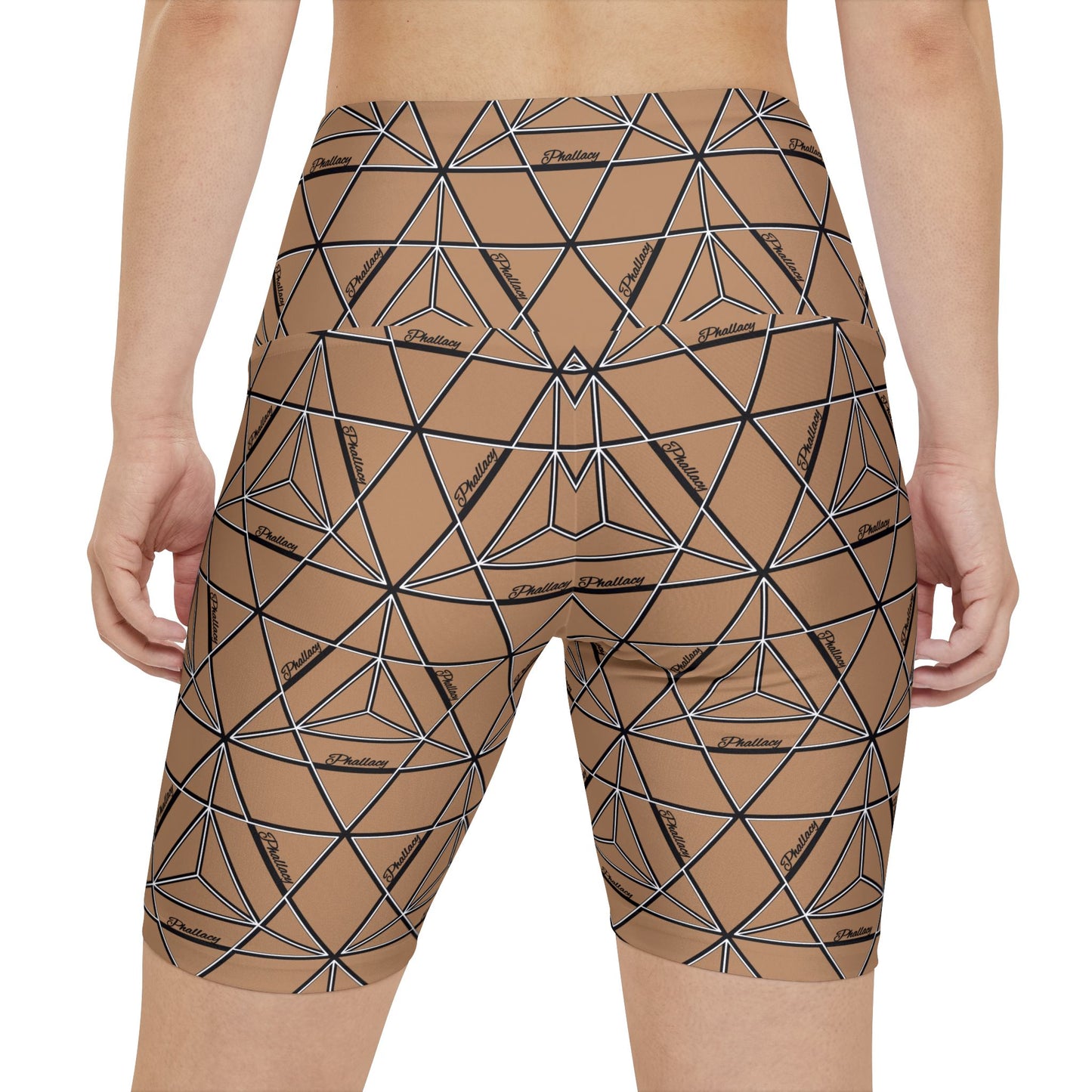 Phallacy DNA Designer Women's High-Waisted Workout Shorts