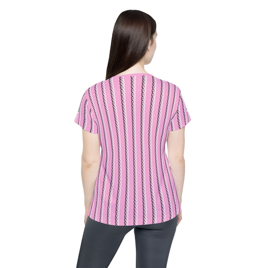 Phallacy Striped Designer Women's Sports Jersey