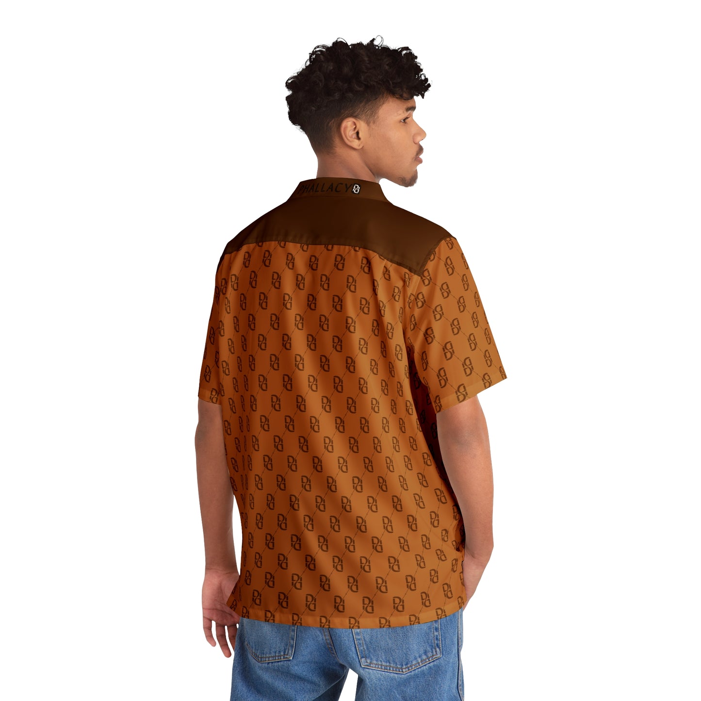 Phallacy Monogram Designer Button Up Shirt