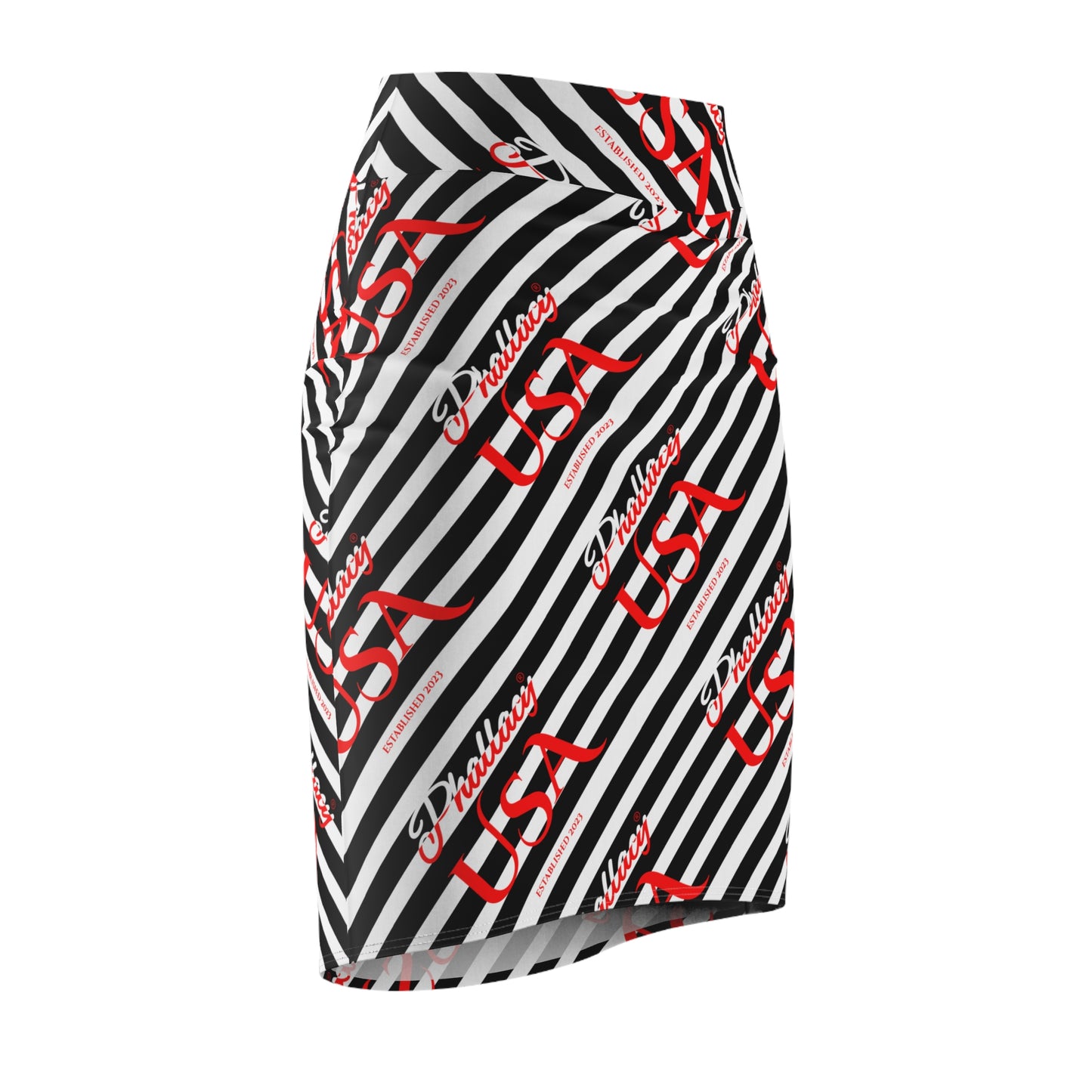 Phallacy Signature Designer Mid-Rise Pencil Skirt