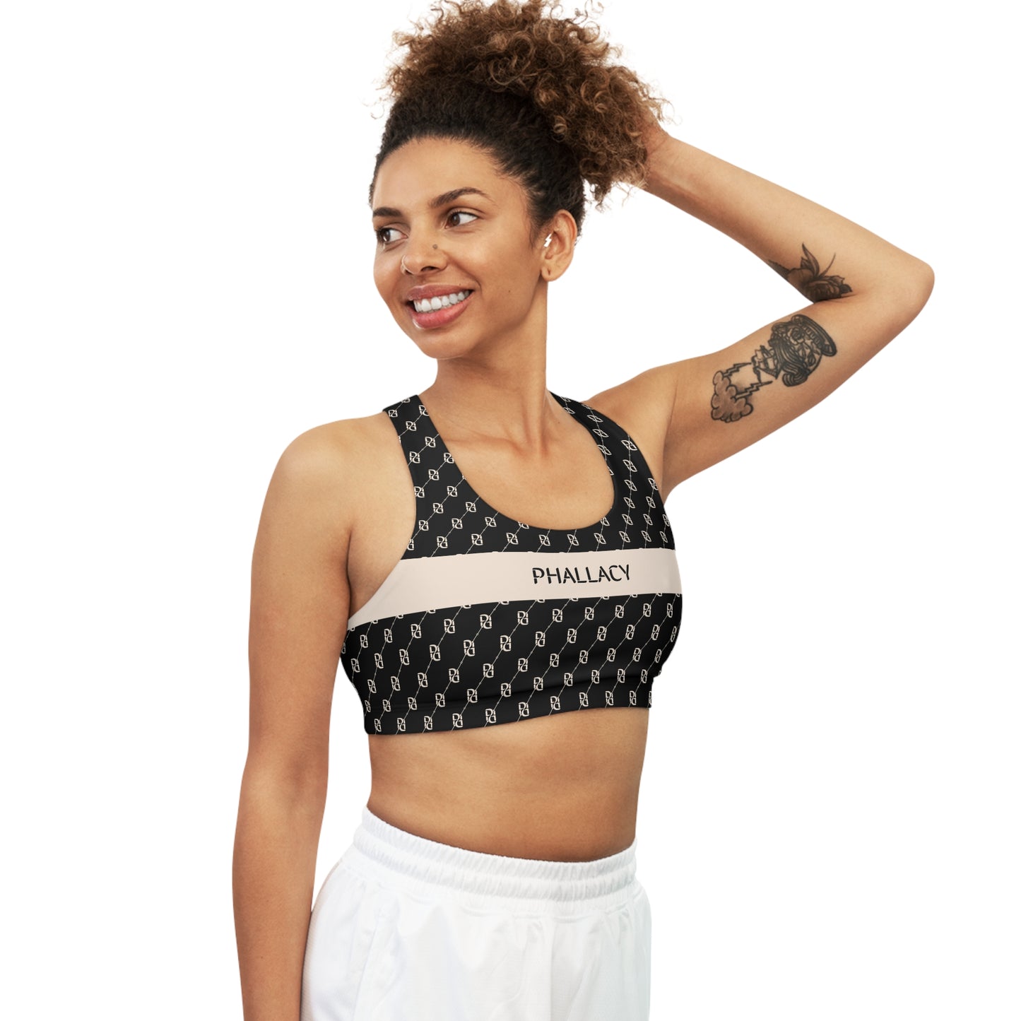 Phallacy Monogram Designer Seamless Sports Bra