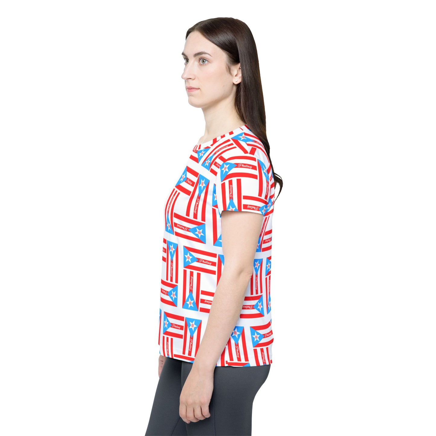 Phallacy Flag Women's Designer Sports Jersey | Puerto Rico Flag, Boricua, Puerto Rico Fashion