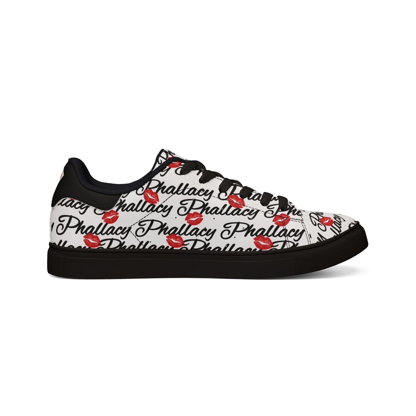 Phallacy Lips Men's Designer Low-Top Leather Sneakers