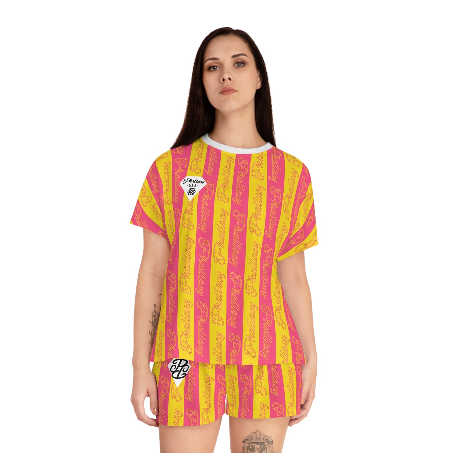Phallacy Signature Designer Women's Short Pajama Set