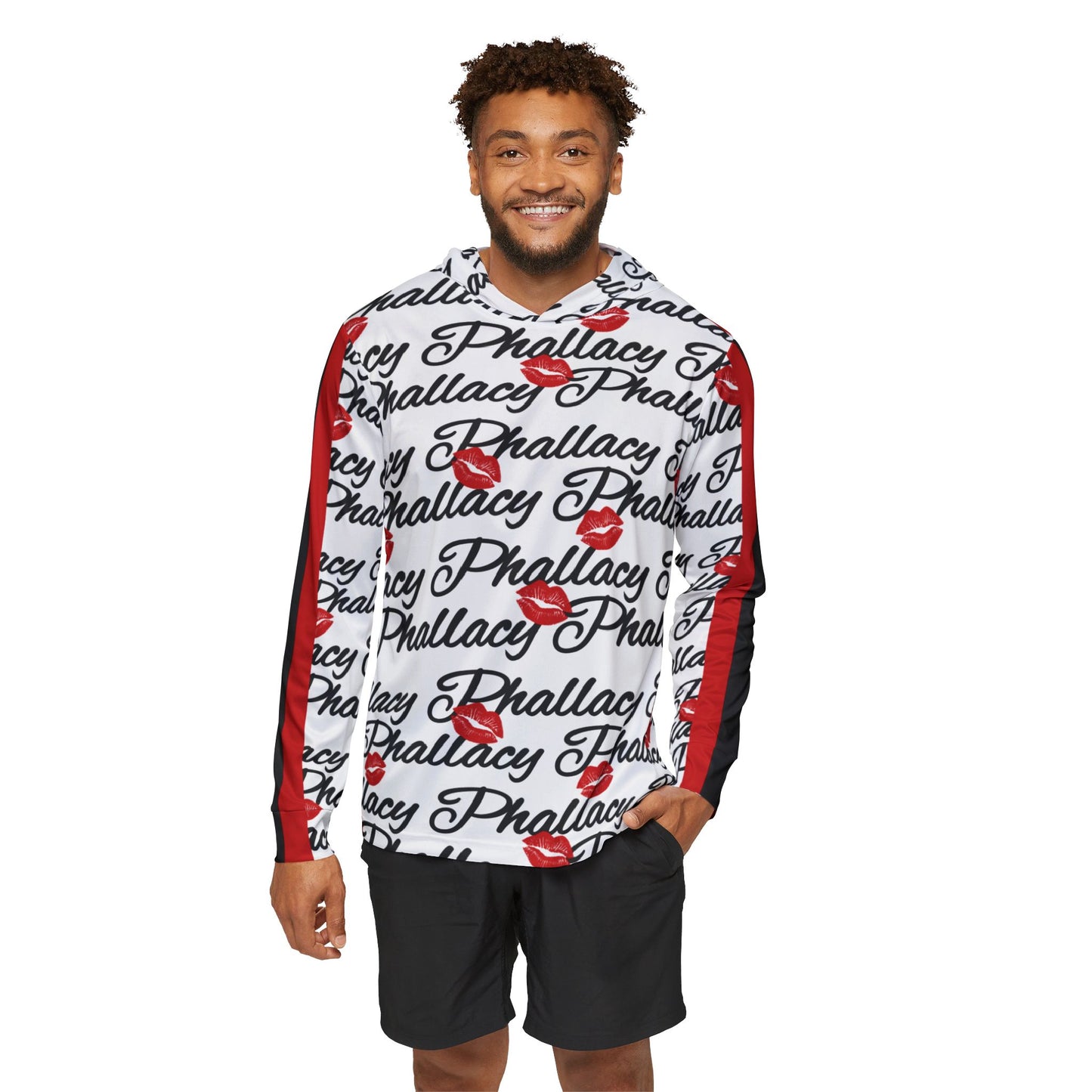 Phallacy Lips Men's Designer Sports Warmup Hoodie