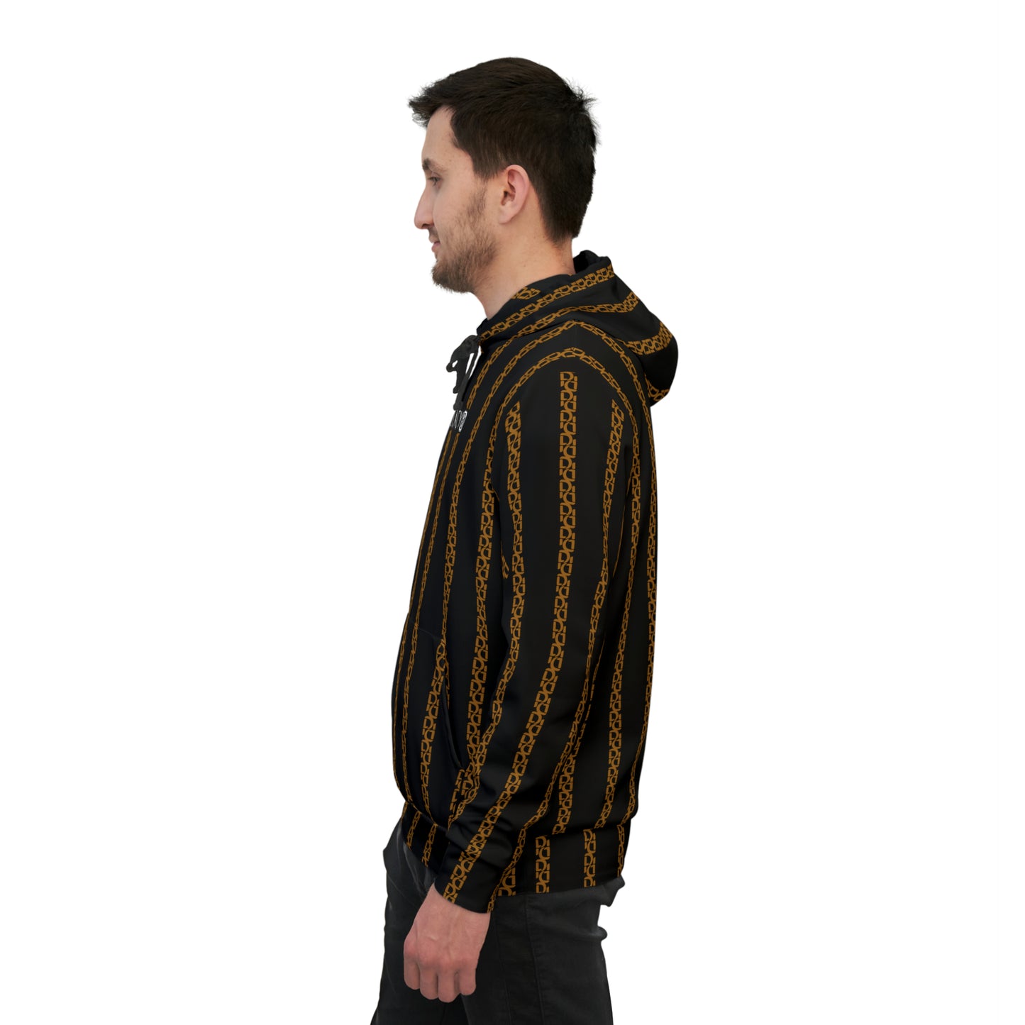 Phallacy Striped  Designer Unisex Athletic Hoodie
